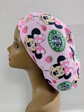 Starbucks, Minnie, Euro Style Scrub Cap, Scrub Cap